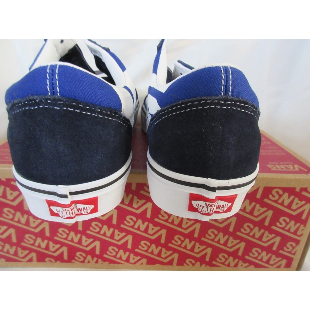 VANS Old Skool Shoes (Jumbo Vans Blue/white) Mens 10 - Picture 5 of 8